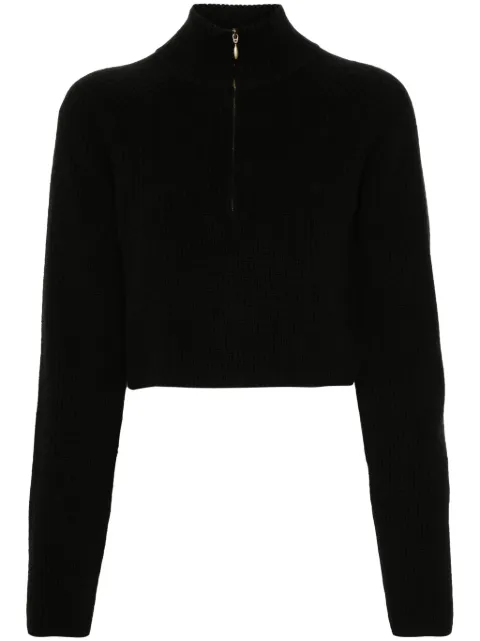 Le Kasha cropped sweater Black TIBOLI0