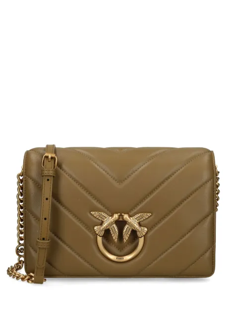 PINKO Classic Love Click cross body bag Green 100063A136
