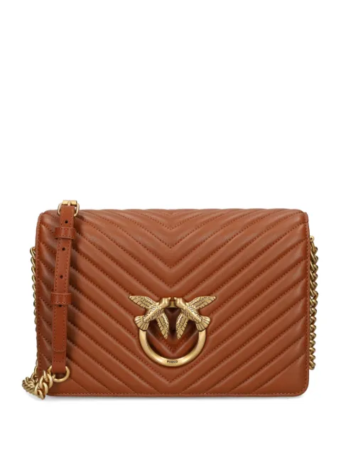 PINKO Classic Love Click cross body bag Brown 100063A0GK