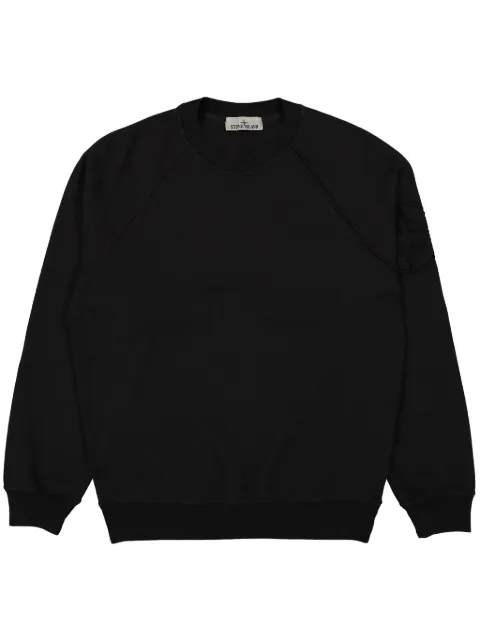 Stone Island Compass cotton sweatshirt Black 8115604M2