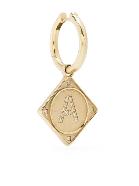 Lauren Rubinski 14K yellow gold Bruno diamond single earring Gold LRECHS017DIAA