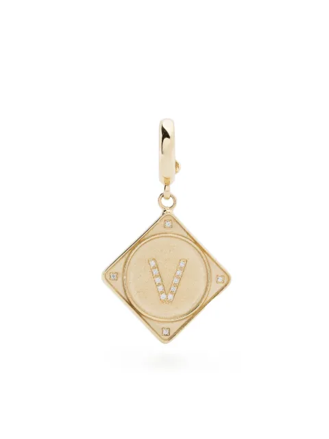 Lauren Rubinski 14kt yellow gold Bruno diamond pendant Gold LRCHS017DIAV