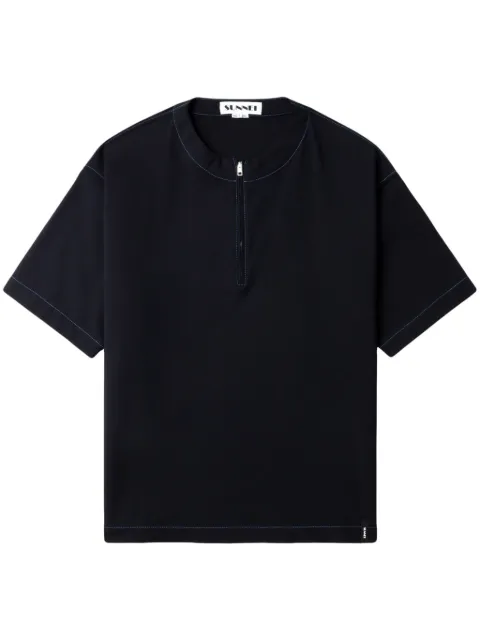 Sunnei logo-patch T-shirt Blue RTWXTOP002