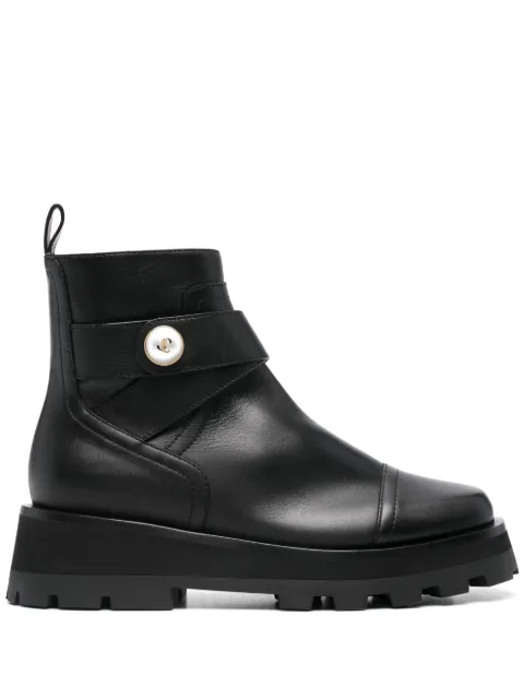 Jimmy Choo Meena side-zip ankle boots Black MEENAFLATSQM