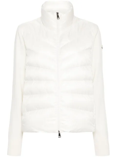 Moncler padded wool zip-up cardigan Neutrals L20939B00024M1131