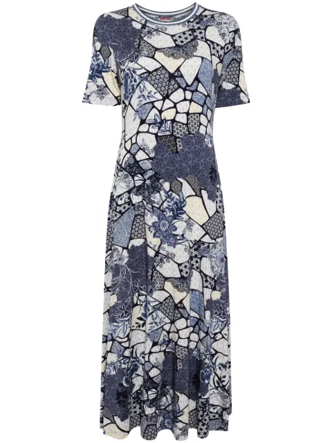 Johnny Was Moonlight Glass T-shirt dress Blue T351242