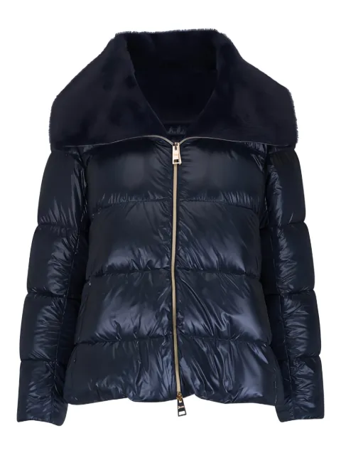 Herno faux-fur collar puffer jacket Blue PI001923D12017Z