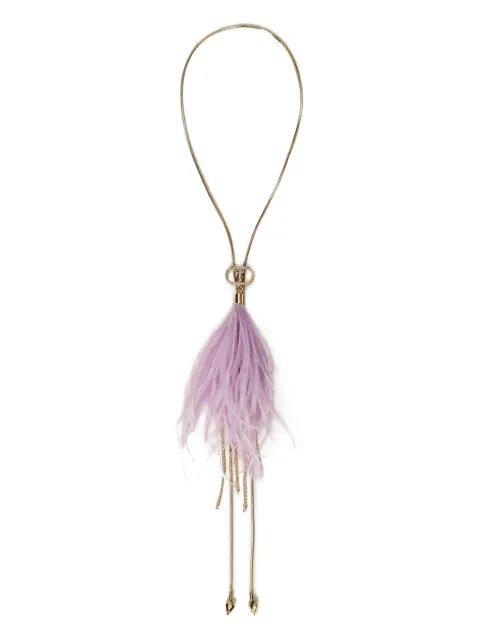 TWINSET feather-tassel necklace Purple 232TA4078