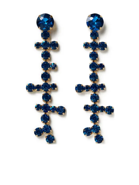 TWINSET crystal-embellished drop earrings Gold 232AA4010