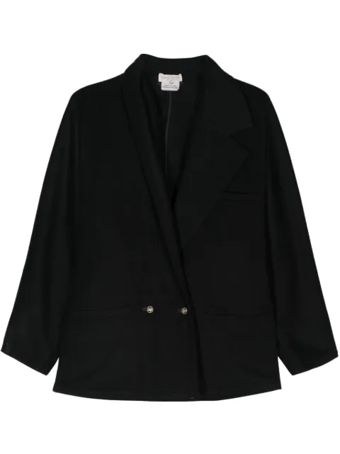 Versace Pre-Owned 1980s asymmetric jacket Black VER540BZ