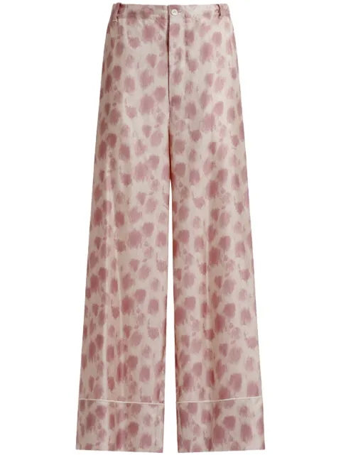 Marni silk wide-leg trousers Pink PAMA0335I0UTSG24