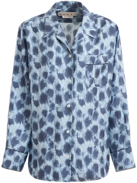 Marni All-over-print shirt Blue CAMA0478I1UTSG24