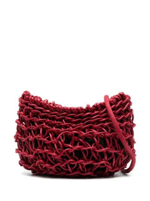 Alienina Cecilia woven shoulder bag Red CECILIA