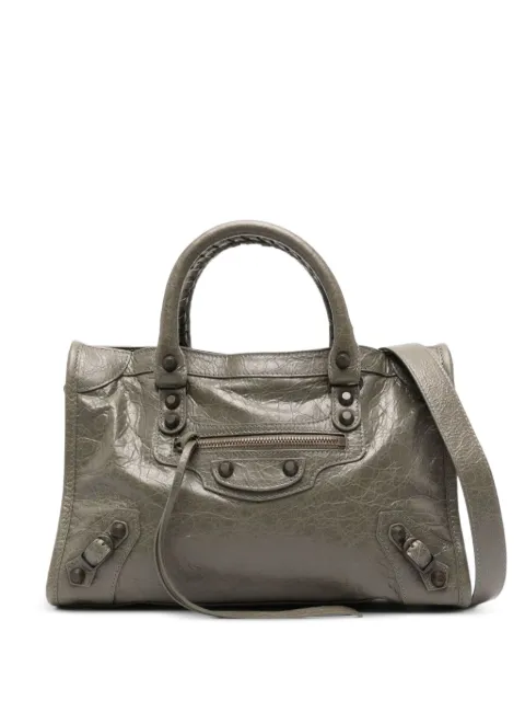 Balenciaga small Le City tote bag Green 8114422ABEK