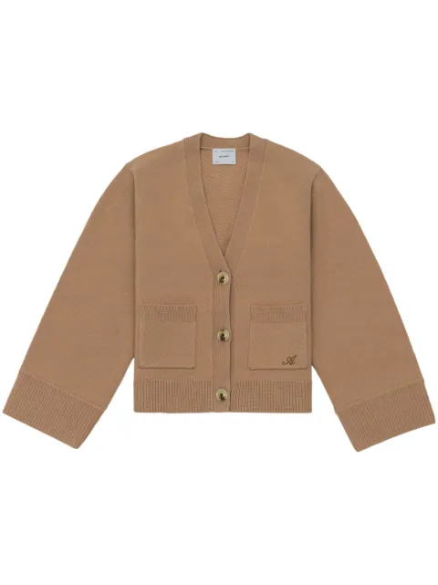 Axel Arigato Memory wool cardigan Brown A0443002