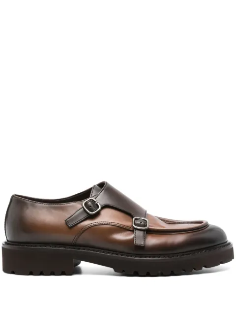 Doucal's double-buckle monk shoes Brown DU2738PHILUF159TM45