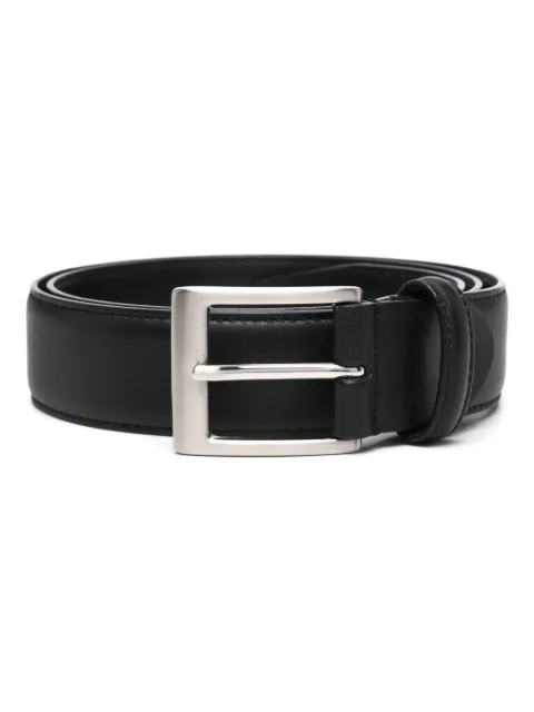 Canali logo-debossed belt Black DI50