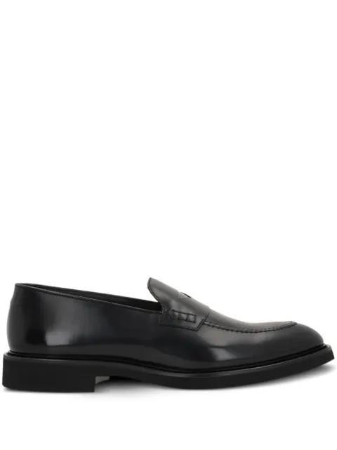 Doucal's leather loafers Black DU3340VEROUF007NN00
