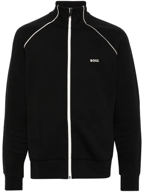 BOSS piped-trim detail track jacket Black 50518202