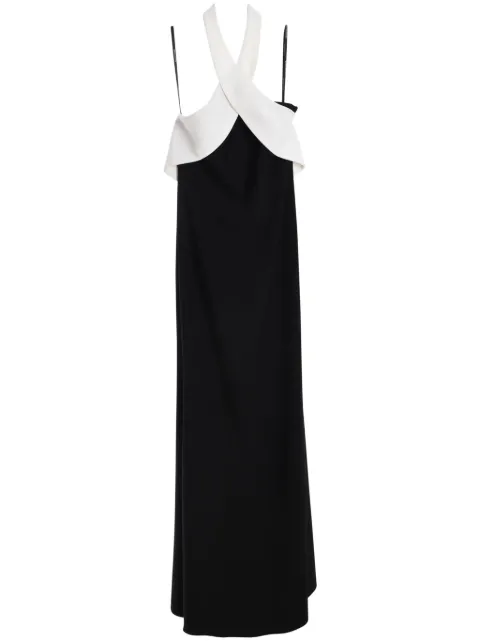 Roland Mouret halterneck gown Black RMAW24086GB