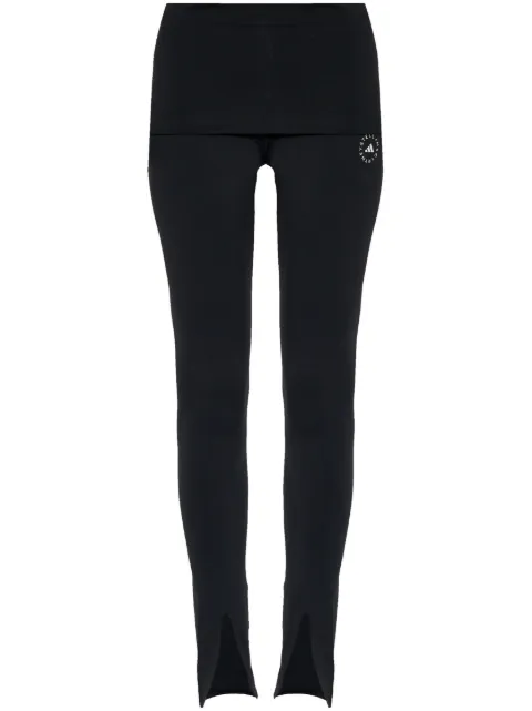 adidas by Stella McCartney logo-print high-waisted leggings Black IW0515