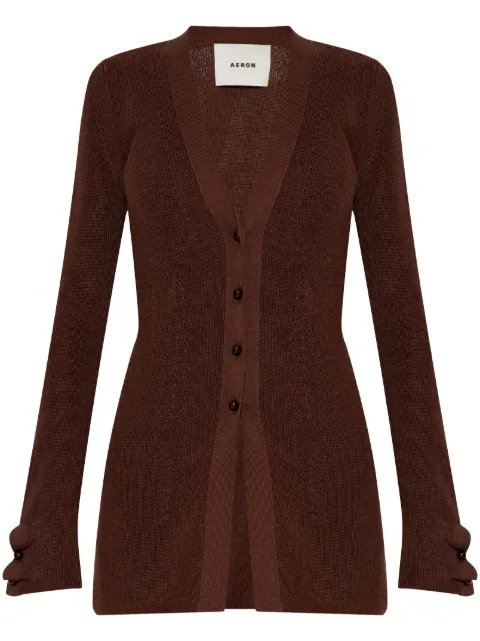 AERON Baxter maxi cardigan Brown PU256515