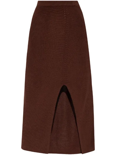 AERON Delos knitted maxi skirt Brown SK226515