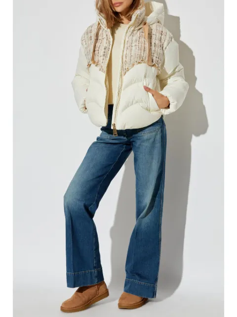 Khrisjoy drawstring hoodie jacket Neutrals KWF24R0631NYTW03