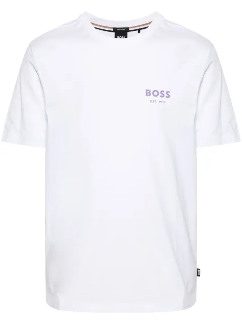 BOSS rubber logo cotton T-shirt White 50521209