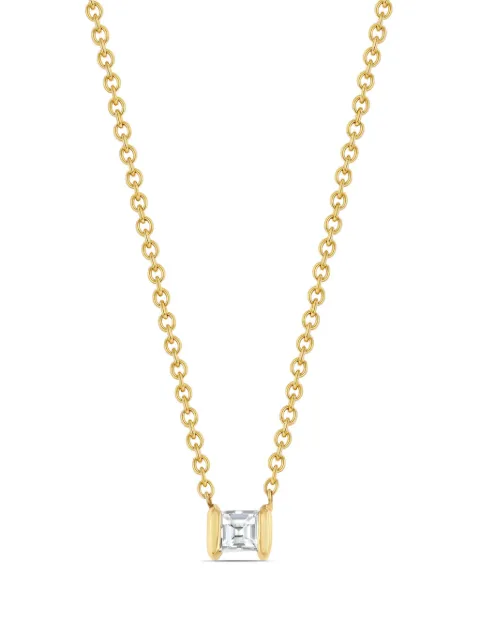 Lizzie Mandler Fine Jewelry 18kt yellow gold Mini Anchor diamond necklace Gold N1995WDCA