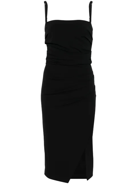 Dolce & Gabbana draped midi dress Black F6JMHTFUIBF