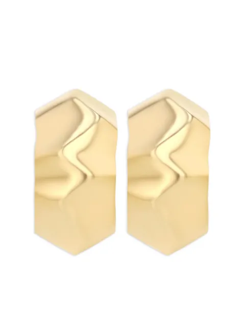 Lizzie Mandler Fine Jewelry 18kt yellow gold Small Wave earrings Gold E5010