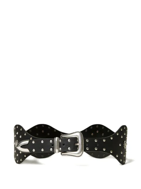 TWINSET stud-embellished wave belt Black 232TO5150