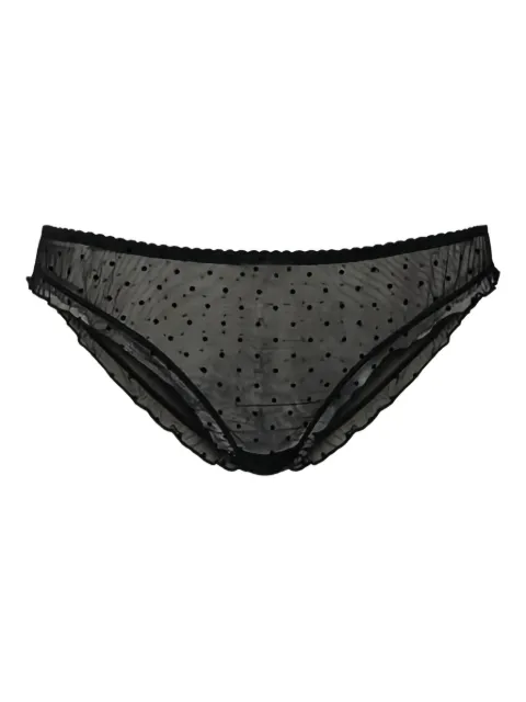TWINSET Plumetis tulle briefs Black 232LL6H77