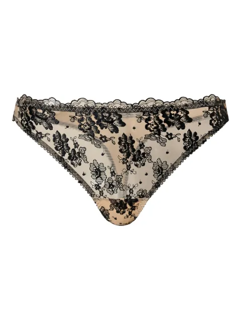 TWINSET floral-embroidered briefs Neutrals 232LI6A88