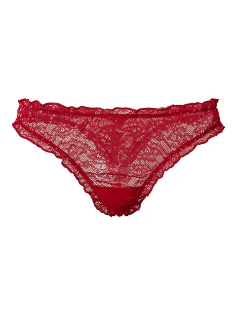 TWINSET ruffled-lace thong set (set of two) Red 241LL6B67