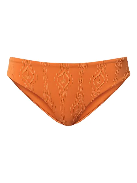 TWINSET embossed-pattern bikini bottom Orange 241LMMV77