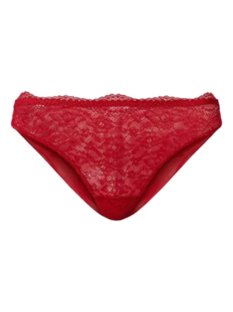 TWINSET lace tulle briefs Red 241LL6A77