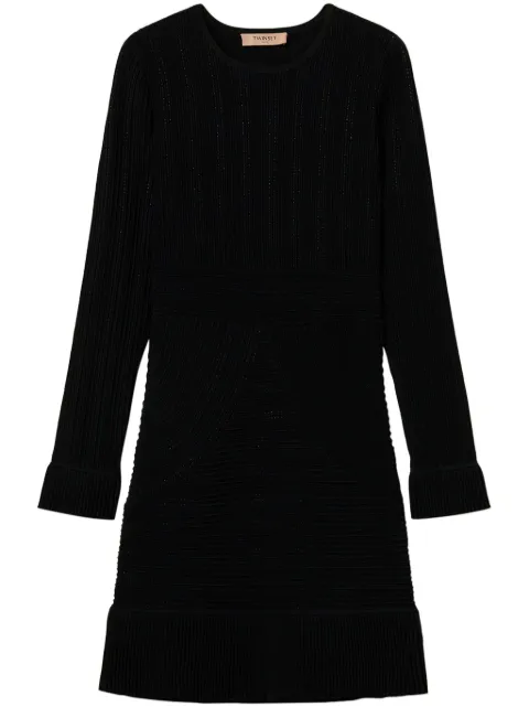 TWINSET long-sleeved mini dress Black 242TT3121