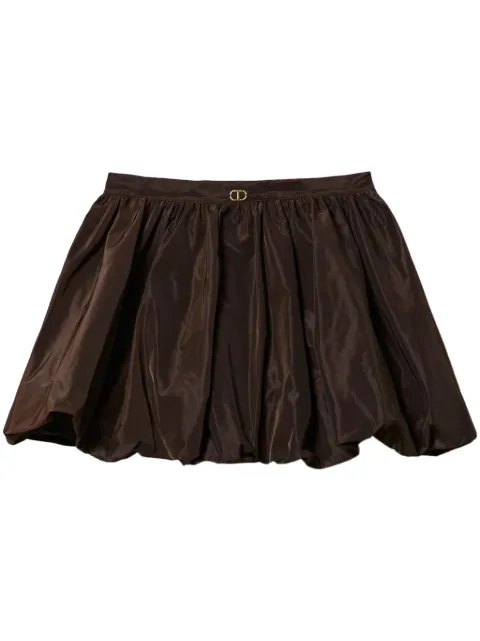 TWINSET taffeta puffball mini skirt Brown 242TF2093