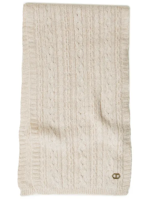 TWINSET cable-knit scarf Neutrals 242TO5731