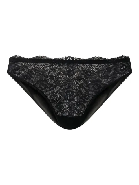 TWINSET lace tulle briefs Black 241LL6A77