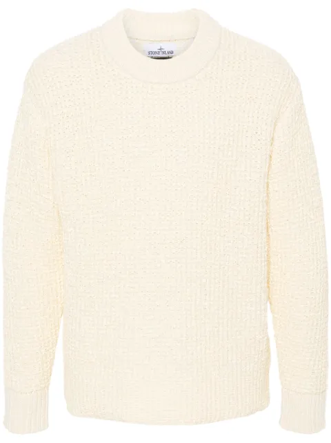 Stone Island logo-patch sweater Neutrals 8115541XA