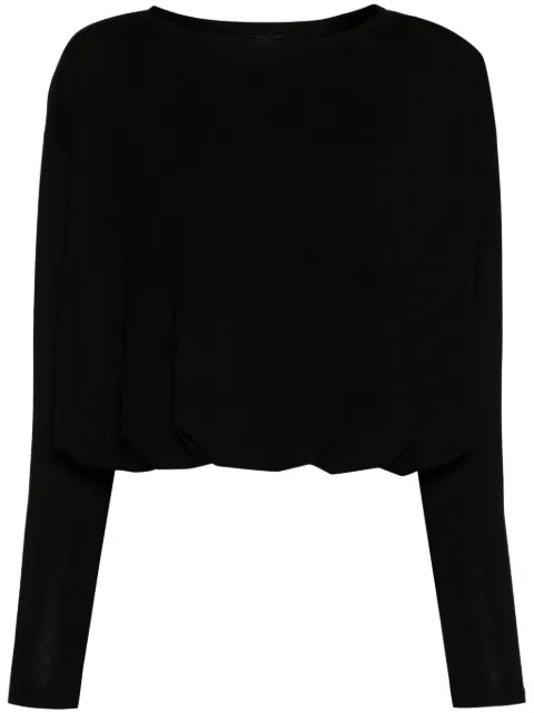 PINKO draped jersey T-shirt Black 104158A1DE