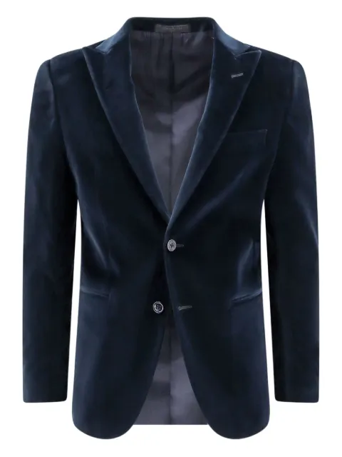 Corneliani velvet blazer Blue 946T199498500