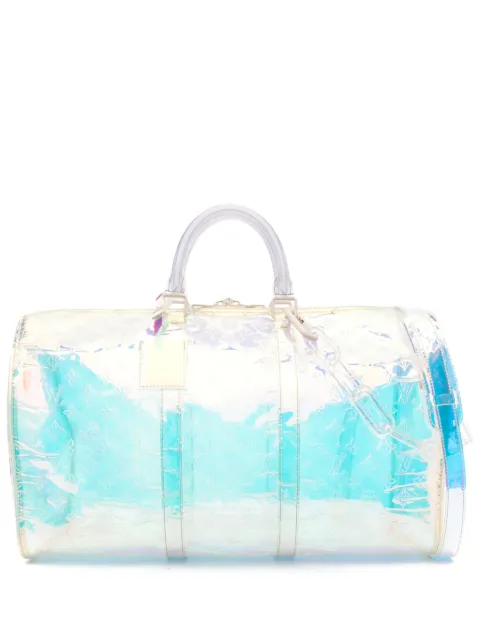 Louis Vuitton Pre-Owned X Virgil Abloh Keepall 50 duffle bag Yellow LVKEEPALLPVC