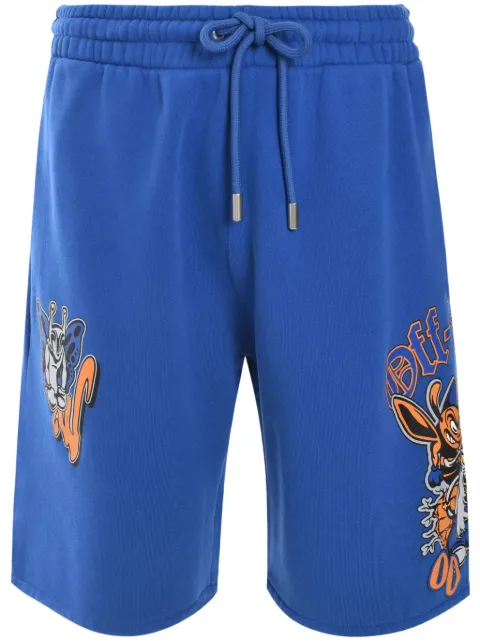 Off-White Gang Skate shorts Blue OMCI013F24FLE0074584