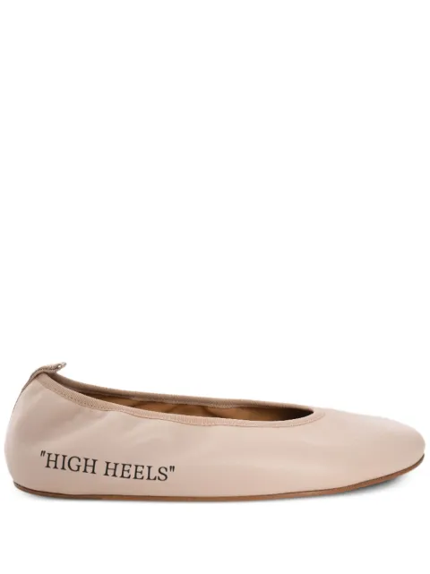 Off-White High Heels ballerina shoes Neutrals OWIK003F24LEA0016110