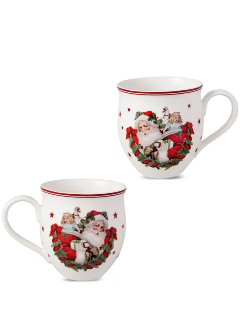 Villeroy & Boch Santa & Reindeer mugs (set of two) White 1485859652X2
