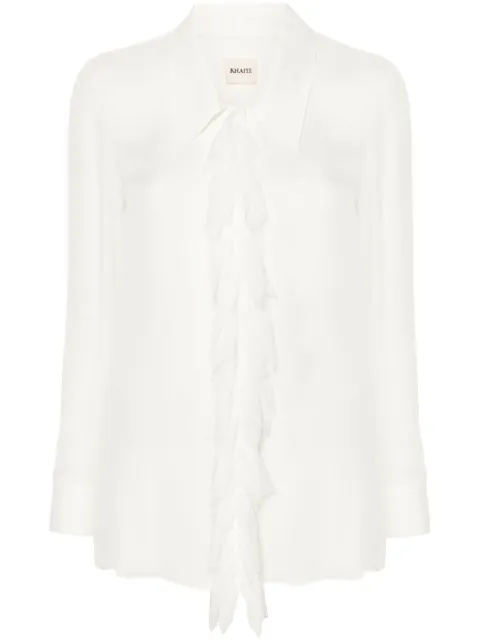 KHAITE Luka shirt Neutrals 2347338103